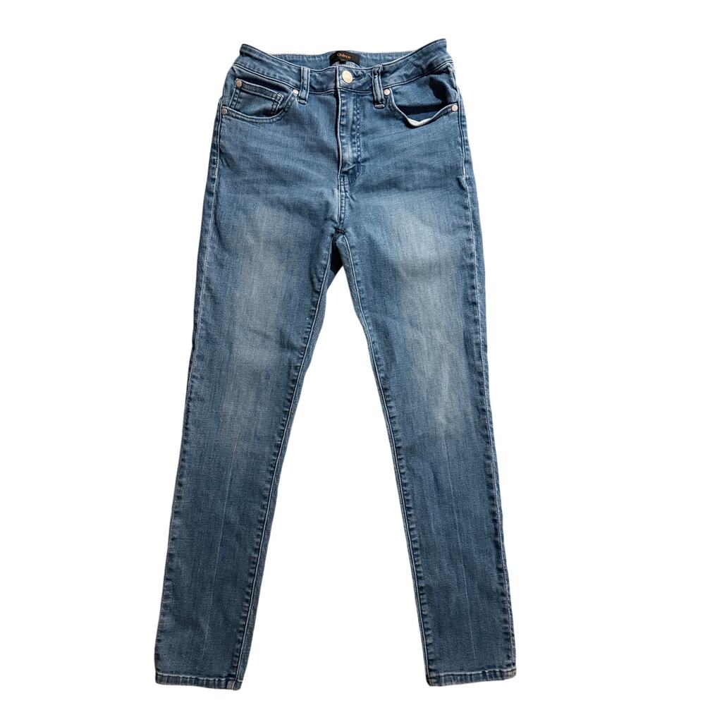 Quince Organic Cotton High Rise Skinny Jeans Medium Wash Size 27 - Picture 2 of 10